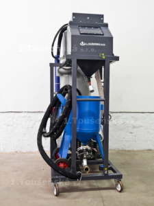 pneumatic abrasive delivery system for sandblasting cabine type 3,