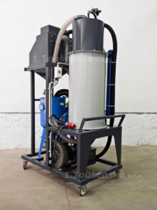 pneumatic abrasive delivery system for blast machines type 3,