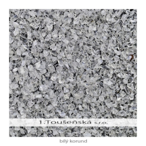 white corundum (aluminium oxide) -mineral blasting material