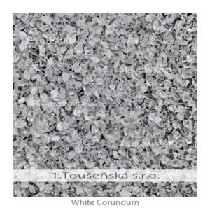 white corundum (aluminium oxide) -mineral blasting material