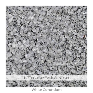 white corundum (aluminium oxide) -mineral blasting material